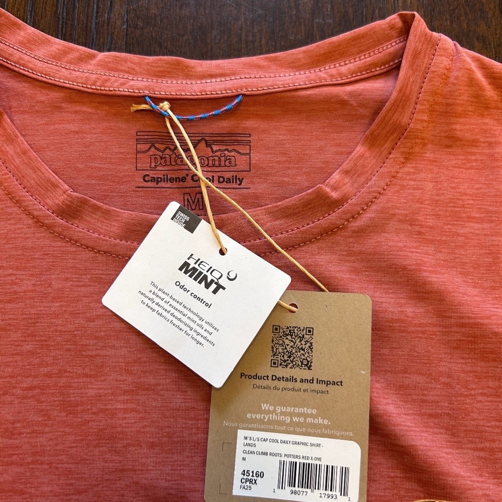 Patagonia Men's L/S Cap Cool Daily Graphic Shirt - Clean Climb Roots - Picture 3 of 3